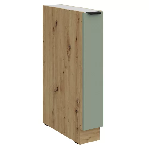 Alsó szekrény kihúzható kosárral, aquamarine/artisan tölgy, ARSANY 15 D CARGO BB