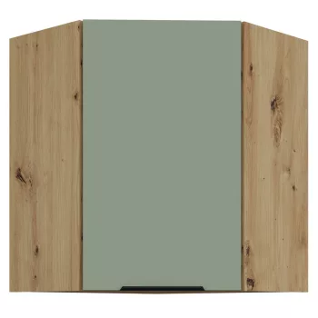   Felső sarokszekrény, aquamarine/artisan tölgy, ARSANY 60x60 GN-72 1F