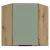 Felső sarokszekrény, aquamarine/artisan tölgy, ARSANY 60x60 GN-72 1F