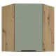 Felső sarokszekrény, aquamarine/artisan tölgy, ARSANY 60x60 GN-72 1F
