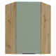 Felső sarokszekrény, aquamarine/artisan tölgy, ARSANY 60x60 GN-90 1F