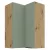 Felső sarokszekrény, aquamarine/artisan tölgy, ARSANY 60x60 GN-90 2F