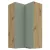 Felső sarokszekrény, aquamarine/artisan tölgy, ARSANY 60x60 GN-108 2F