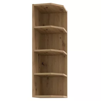   Felső sarokszekrény, artisan tölgy, FRISBO/ARSANY 30 G-90 ZAK