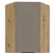 Felső sarokszekrény, sandgrau/artisan tölgy, FRISBO 60x60 GN-90 1F