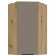 Felső sarokszekrény, sandgrau/artisan tölgy, FRISBO 60x60 GN-108 1F