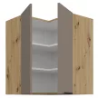 Felső sarokszekrény, sandgrau/artisan tölgy, FRISBO 60x60 GN-72 2F