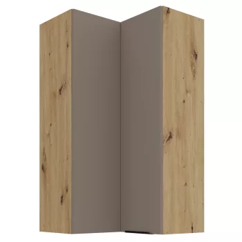   Felső sarokszekrény, sandgrau/artisan tölgy, FRISBO 60x60 GN-108 2F