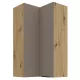 Felső sarokszekrény, sandgrau/artisan tölgy, FRISBO 60x60 GN-108 2F