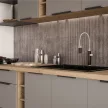 Magas szekrény, sandgrau/artisan tölgy, FRISBO 60 DKS-210 3S1F