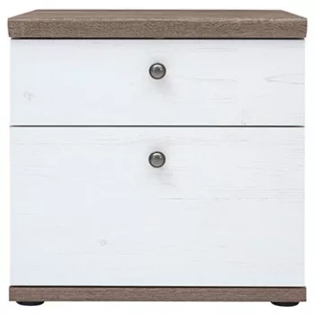   Éjjeliszekrény, canyon fenyő/sonoma trüffel tölgy, TEINA KOM2S