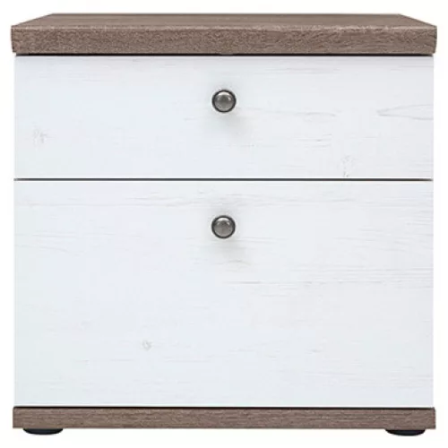 Éjjeliszekrény, canyon fenyő/sonoma trüffel tölgy, TEINA KOM2S