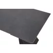 Kihúzható étkezőasztal, grafit/fekete, 160-240,5x90 cm, SALAL