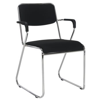 Tárgyolószék, fekete háló, DERYA NEW