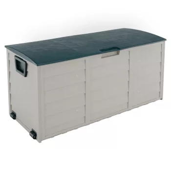 Kerti tárolódoboz, szürke/zöld, KORTEZ