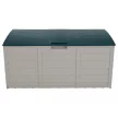 Kerti tárolódoboz, szürke/zöld, KORTEZ