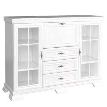   Vitrines szekrény  bárszekrénnyel, sosna andersen, KORA KK6 NEW