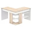 Sarok számítógépasztal, sonoma tölgy/fehér, TAMARI