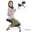 Ergonomikus térdelőszék, krémszínű/bükkfa, GROCO
