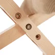 Ergonomikus térdelőszék, krémszínű/bükkfa, GROCO