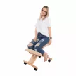 Ergonomikus térdelőszék, krémszínű/bükkfa, GROCO