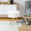 Puff, fehér/arany, JAMINA
