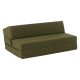Összecsukható matrac/fotel, 2v1, olivazöld, VEDIS