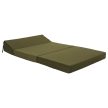 Összecsukható matrac/fotel, 2v1, olivazöld, VEDIS