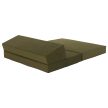 Összecsukható matrac/fotel, 2v1, olivazöld, VEDIS