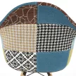 Fotel, patchwork/bükk, TOBO 4 NEW