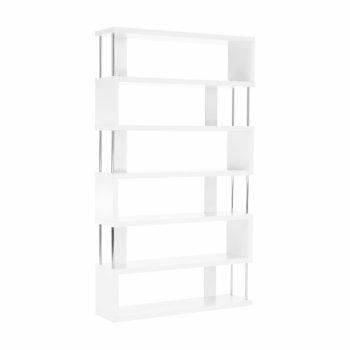 Könyvespolc, fehér, ALIS