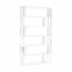 Könyvespolc, fehér, ALIS