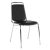 Szék tárgyalóterembe, fekete textilbőr, ZEKI