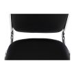 Szék tárgyalóterembe, fekete textilbőr, ZEKI