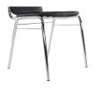 Szék tárgyalóterembe, fekete textilbőr, ZEKI
