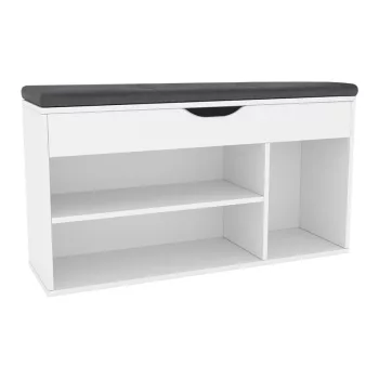 Cipőpolc paddal, fehér, FUDDY NEW