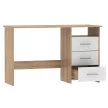 Számítógépasztal, sonoma tölgyfa/fehér, LARISTOTE NEW