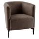 Design fotel, barna/fekete, KAPY