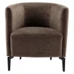 Design fotel, barna/fekete, KAPY