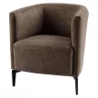 Design fotel, barna/fekete, KAPY
