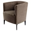 Design fotel, barna/fekete, KAPY
