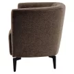 Design fotel, barna/fekete, KAPY