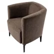 Design fotel, barna/fekete, KAPY