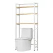 Polcállvány WC fölé, tölgy natural/fehér, BALRAM