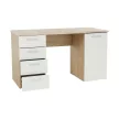íróasztal, tölgy sonoma/fehér, EUSTACH