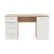 íróasztal, tölgy sonoma/fehér, EUSTACH