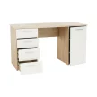 íróasztal, tölgy sonoma/fehér, EUSTACH