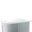 Magas szekrény, fehér, ATENE TYP 1