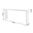 Konzolasztal, fehér, FITRON