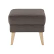 Puff, taupe-szürke-barna/bükk, RODEZA